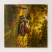 Appeloogst bij zonsondergang legpuzzel (Horizontaal)