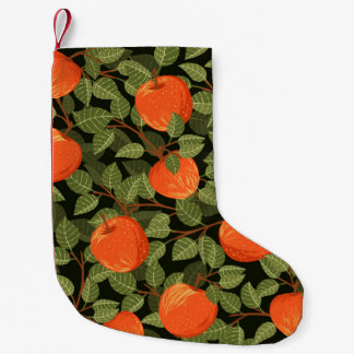 Appeloogst: groene bladeren kleine kerstsok