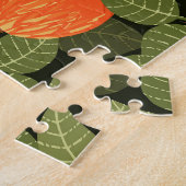 Appeloogst: groene bladeren legpuzzel (Zijkant)