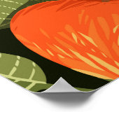 Appeloogst: groene bladeren poster (Hoek)