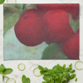 Appeloogst, rood en groen theedoek (Gevouwen)