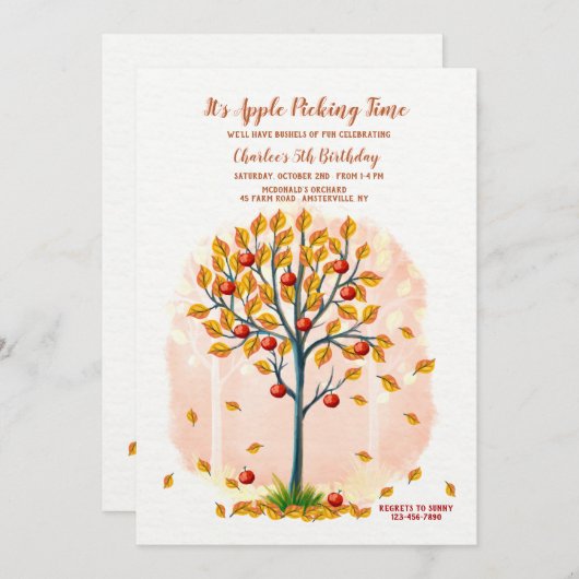 Appeloogst Tijd Kaart (Voorkant / Achterkant)