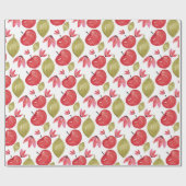 Appelpatroon Aquarel Handgeschilderd Cadeaupapier (Vlak)