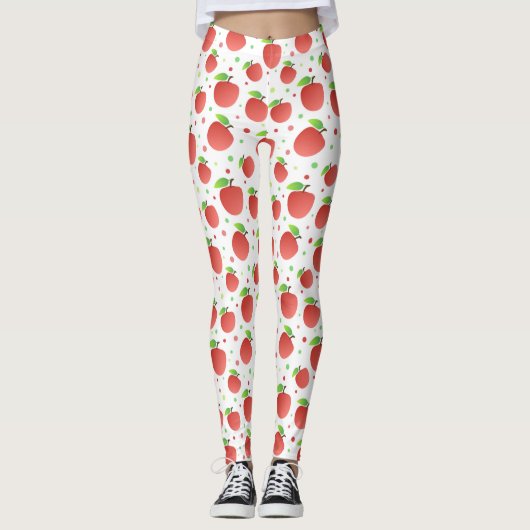 Appelpatroon Leggings (Voorkant)