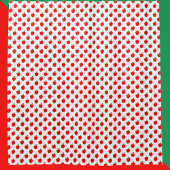 Appelpatroon rood fruit douchegordijn