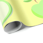 Appelpatroonvector groen cadeaupapier (Rol Hoek)