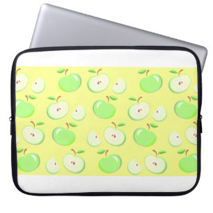 Appelpatroonvector groen laptop sleeve