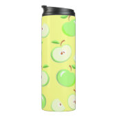 Appelpatroonvector groen thermosbeker (Geroteerd rechts)