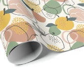 Appelperen: handgetekend patroon. cadeaupapier (Rol Hoek)