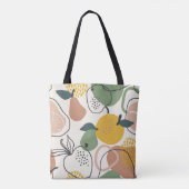 Appelperen: handgetekend patroon. tote bag (Achterkant)