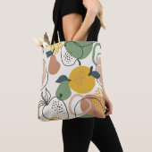 Appelperen: handgetekend patroon. tote bag (Dichtbij)