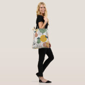 Appelperen: handgetekend patroon. tote bag (Op model)