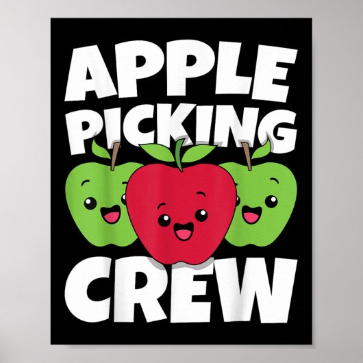 Appelplukploeg Appelseizoen Appeloogst C Poster (Voorkant)
