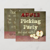 appelplukuitnodiging kaart (Voorkant / Achterkant)