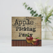 appelplukuitnodiging kaart (Staand voorkant)