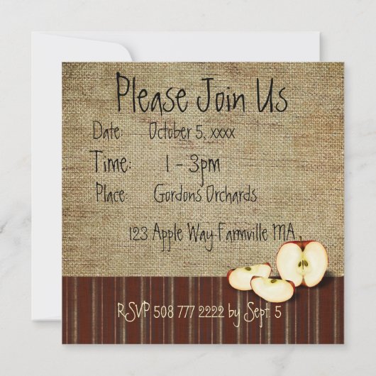 appelplukuitnodiging kaart (Achterkant)