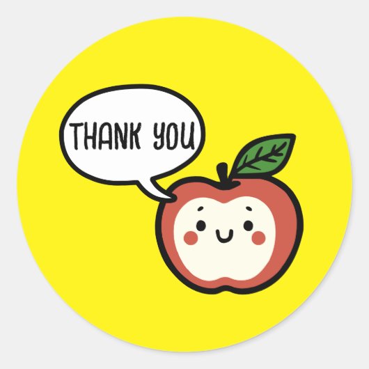 appelpraat ronde sticker (Voorkant)