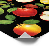 Appelrassen Verschillende Soorten Appelplukker App Poster (Hoek)