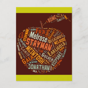 Appelrassen Woord Kunst Briefkaart