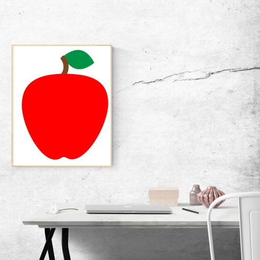 appelrood fruit poster