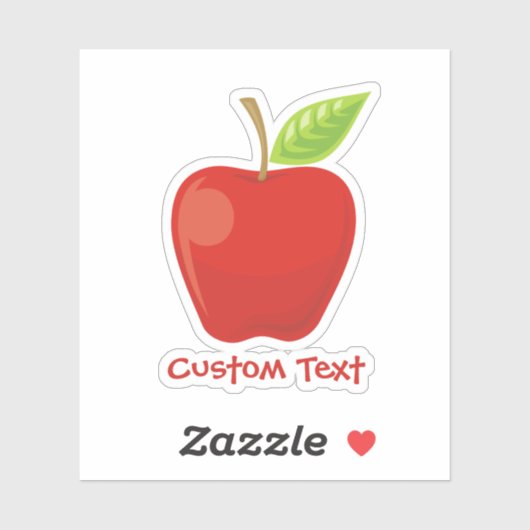 Appelrood Sticker (Vel)