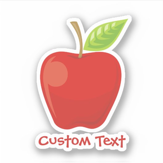 Appelrood Sticker (Voorkant)