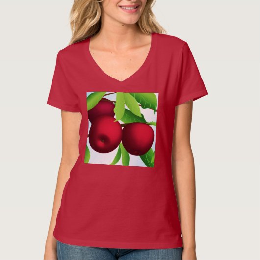 "Appels aan een tak" T-shirt (Voorkant)