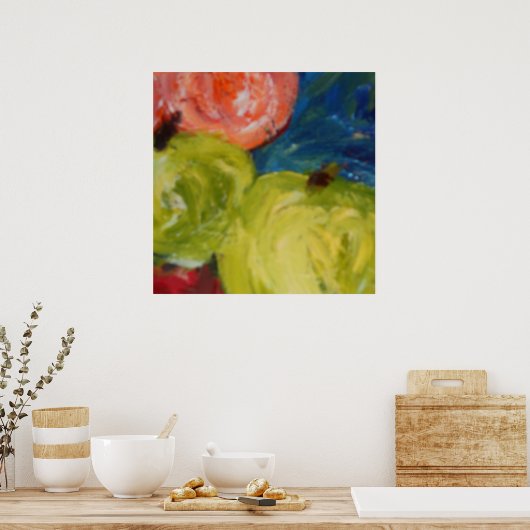 appels afdrukken poster (Keuken)