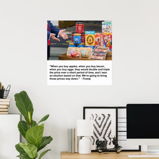 Appels, Bacon & Eggs Poster (Thuiskantoor)