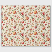 Appels & Bladeren Housewarming Feest Cadeaupapier (Vlak)