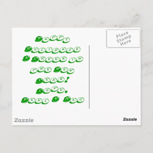 appels briefkaart (Achterkant)