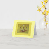 appels-briefkaart kaart (Gele Bloem)