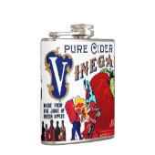  appels cider Vinegar Label Gag Gift Flask Heupfles (Rechts)