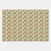 Appels Druiven Cadeauband - Fruit Oogst Inpakpapier Vel (Voorkant 2)