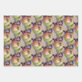 Appels Druiven Gift Wrapping - Fruit Oogst Inpakpapier Vel (Voorkant 3)
