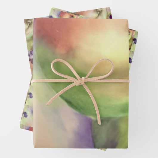 Appels Druiven Gift Wrapping - Fruit Oogst Inpakpapier Vel (In situ)