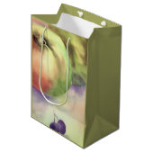 Appels Druiven Gift Wrapping - Fruit Oogst Medium Cadeauzakje (Voorkant Gekanteld)