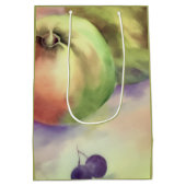 Appels Druiven Gift Wrapping - Fruit Oogst Medium Cadeauzakje (Achterkant)