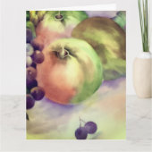 Appels Druiven Peren Geïnspireerd - Fruit Oogst Kaart (Voorkant)