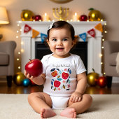 🍎 Appels en bijen met aangepaste tekst Romper