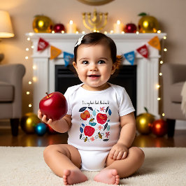 🍎 Appels en bijen met aangepaste tekst Romper