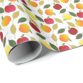 Appels en Bladeren Cadeaupapier (Rol Hoek)