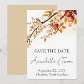 Appels en Bloesems Herfst Bruiloft Save The Date (Voorkant / Achterkant)