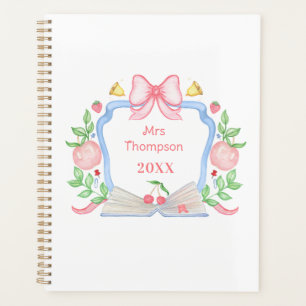 Appels en boekenschool Crest onderwijzer Planner
