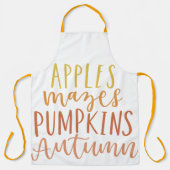 Appels en doolhoven schort (Voorkant)