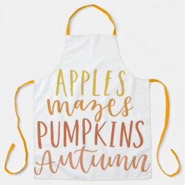 Appels en doolhoven schort