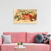 Appels en druiven Stretched Canvas Print (Insitu (Woonkamer))