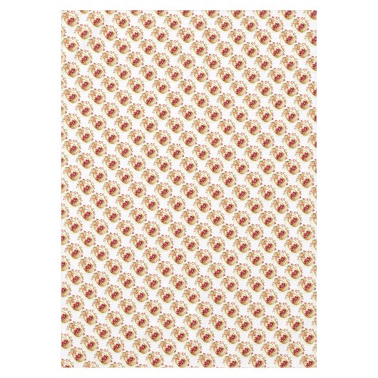 Appels en harten tafelkleed (Voorkant)