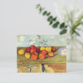 Appels en koekjes Stilleven Paul Cézanne Briefkaart (Staand voorkant)