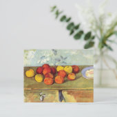 Appels en koekjes Stilleven Paul Cézanne Briefkaart (Staand voorkant)